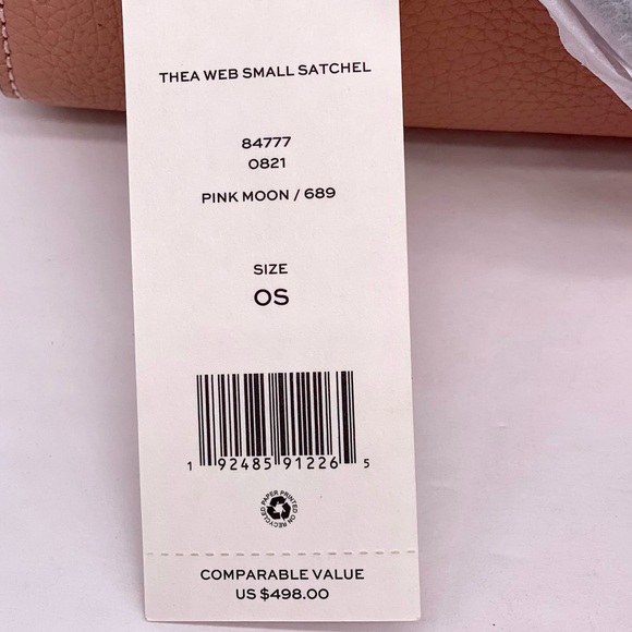 NeW! Tory Burch Thea Web Small Satchel Crossbody - Picture 12 of 15